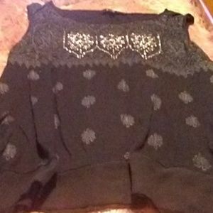 Blouse with unique design.